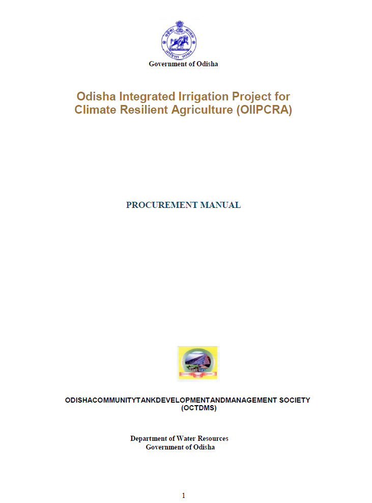 Welcome to Odisha Integrated Irrigation Project for Climate Resilient ...